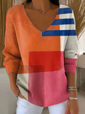 Beatrice – Pullover aus Strick mit V-Ausschnitt