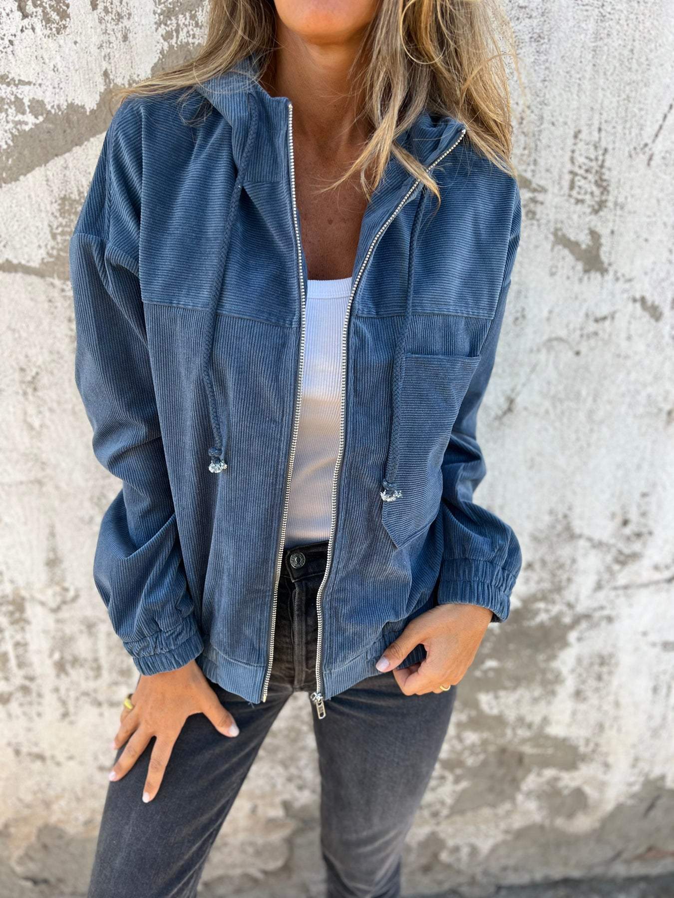 Concetta - Freizeitjacke Mit Kapuze Und Reißverschluss