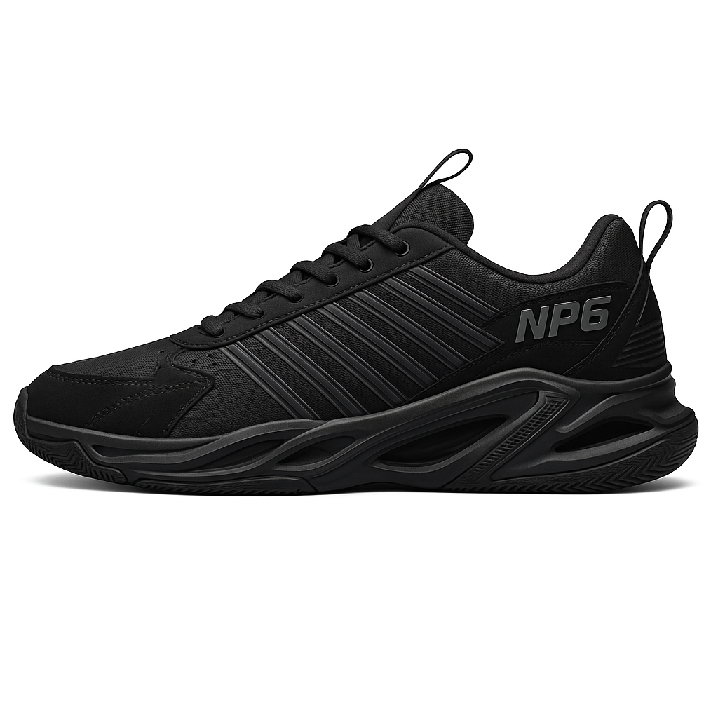 NP6 Black Grey Striped