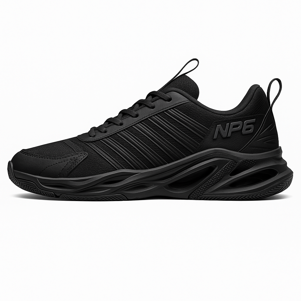 NP6 Striped Grey Black