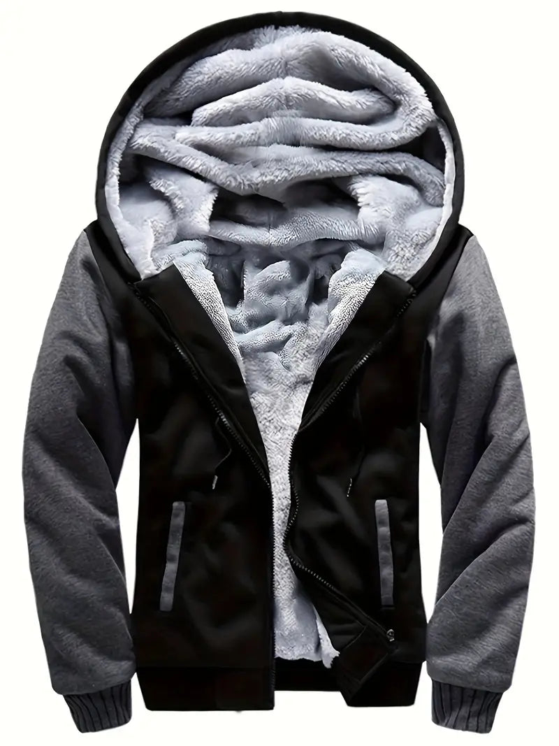 Noah - Warme Herren Fleecejacke Mit Kapuze