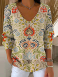 Beatrice – Pullover mit V-Ausschnitt