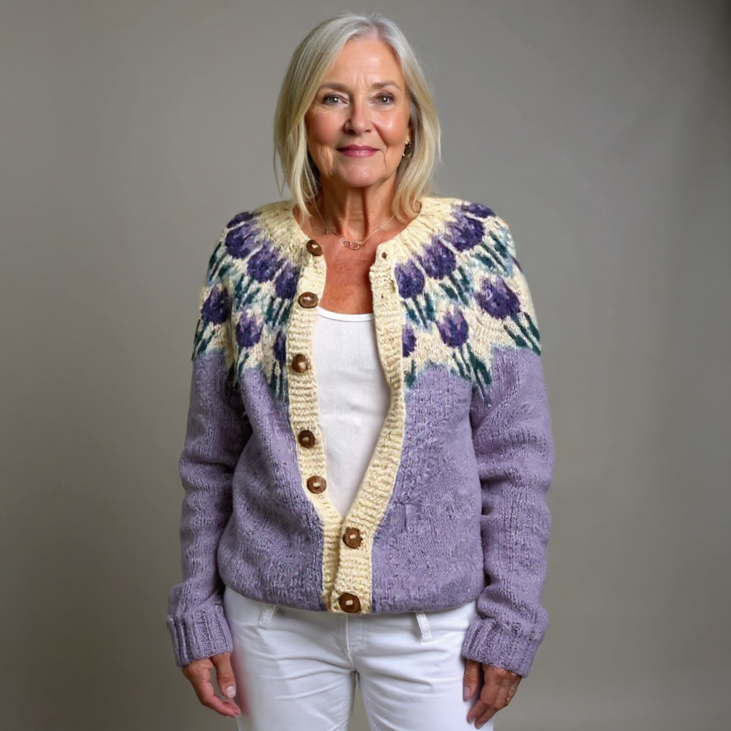 Josephine | Vintage Isländische Strickjacke